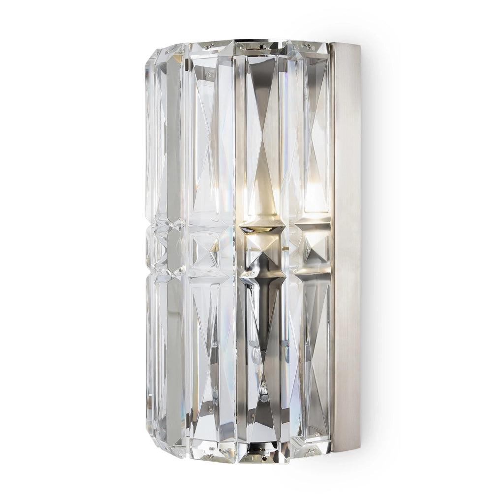 Maytoni applique contemporanea Facet 1 luce E14 cromo metallo vetro