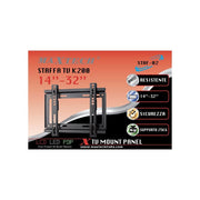 Trade Shop - Staffa Supporto Da Muro Televisione 14"-32" Staffe Fino 25kg Maxtech Tv K200 Staf-02 -