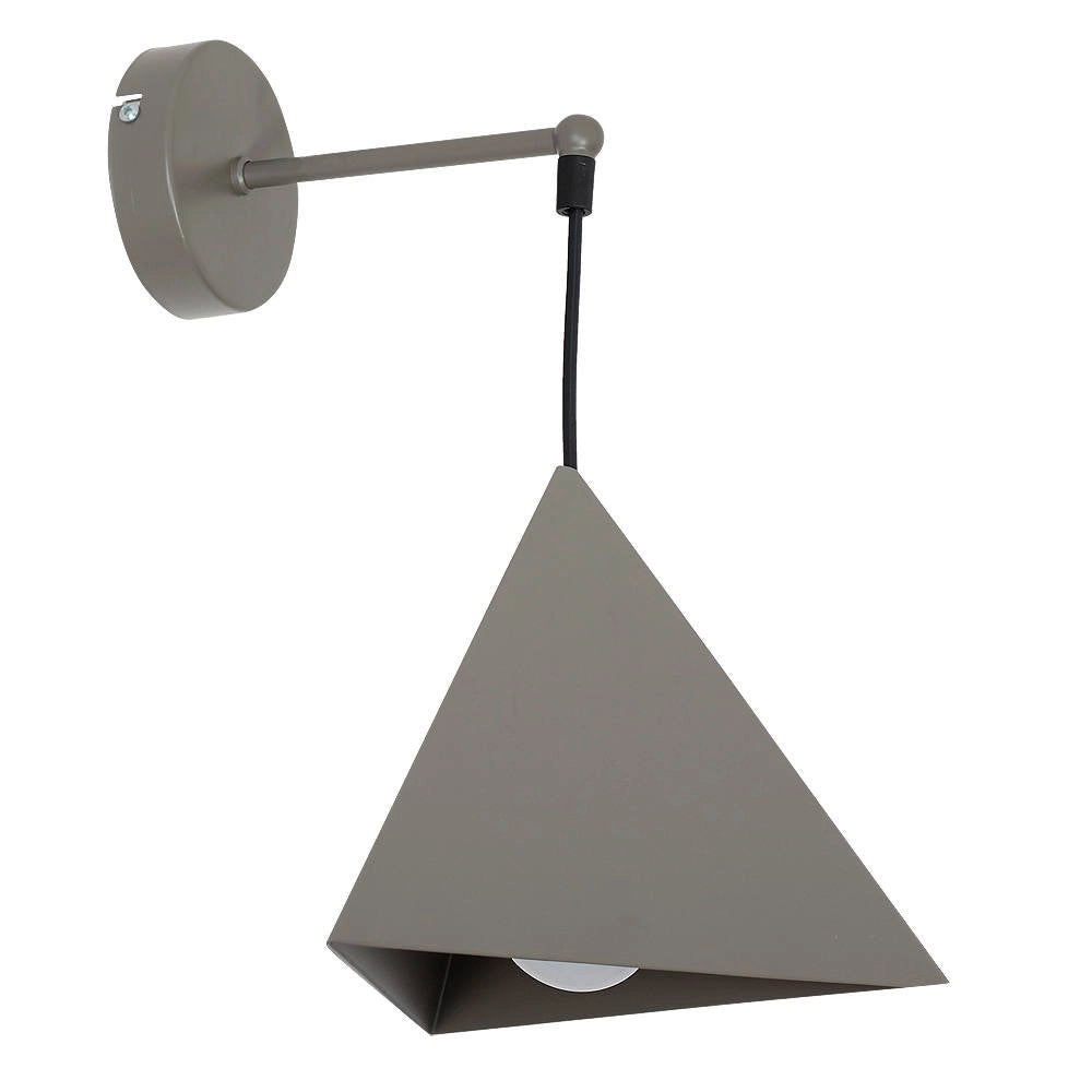 Sezze, Lampada da Parete Materiale Aplique in Metallo, Grigio