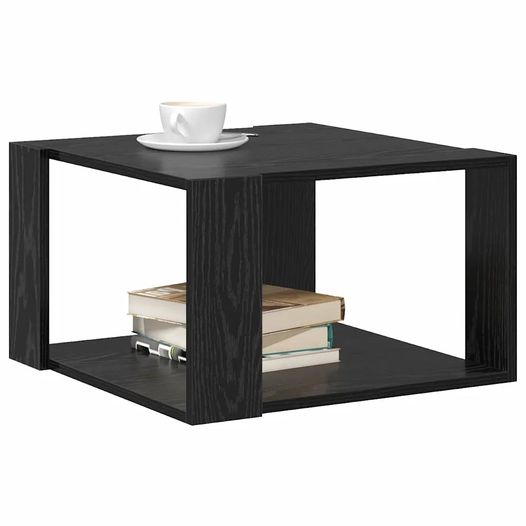 Tavolino da salotto Rovere Nero 51,5 x 51,5 x 30 cm 869217