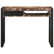 Scrivania | Tavolo da Ufficio Multicolore 100x50x75 cm in Legno Massello Recupero