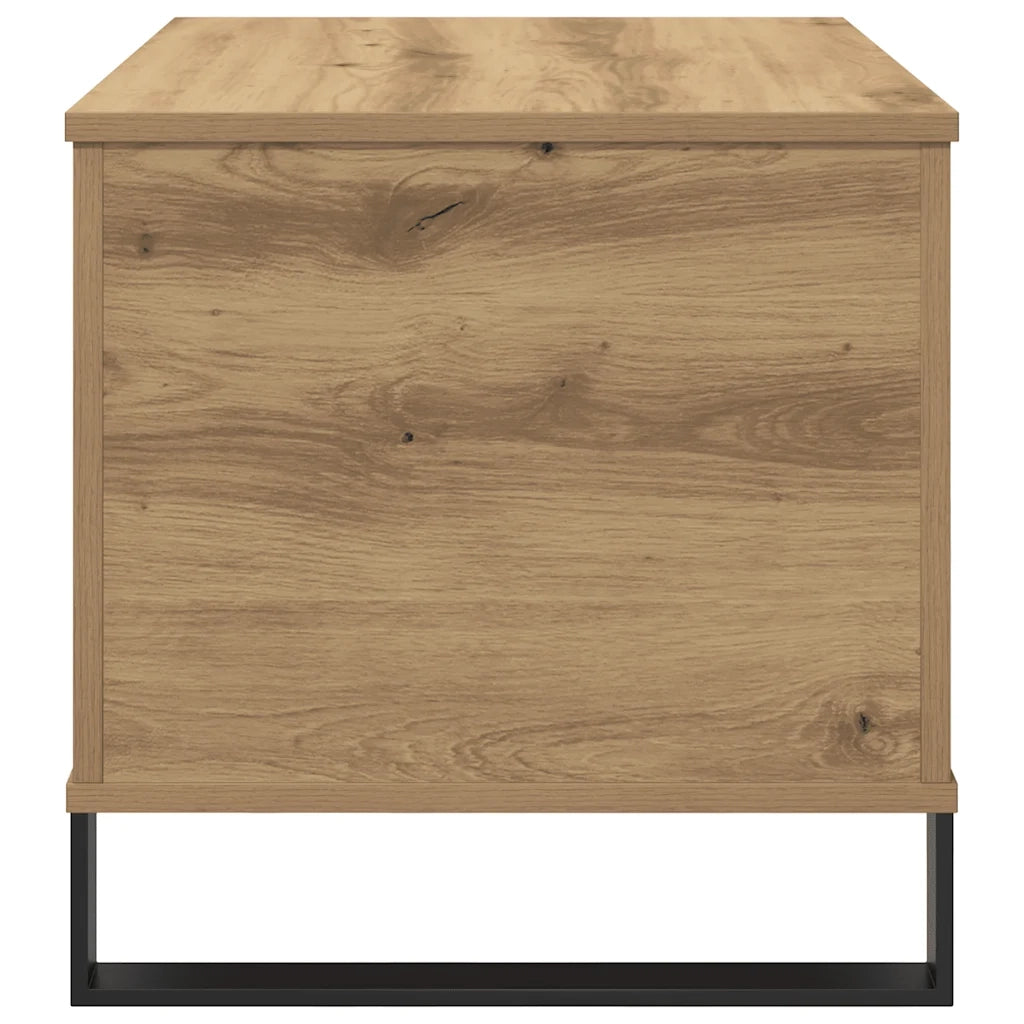 Tavolino Salotto Rovere Artigianale 60x44,5x45 cm in Truciolato