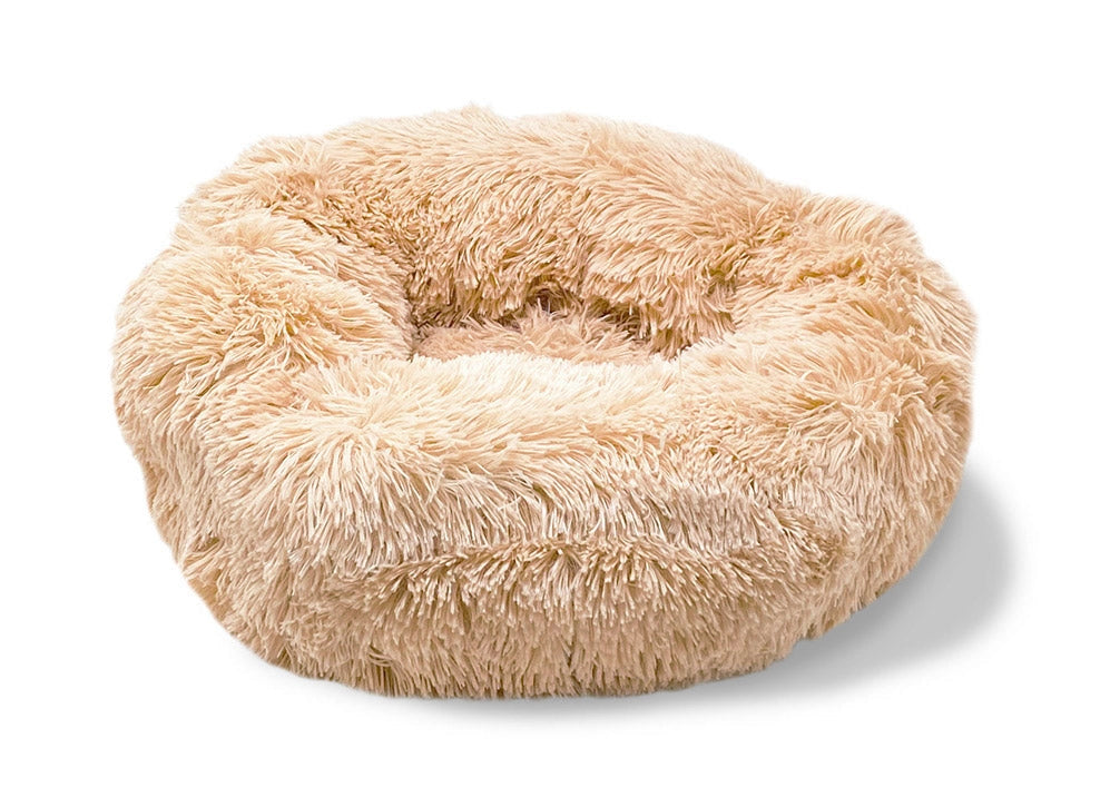 Cuccia per Cani e Gatti Ø50 cm in Poliestere Vaniglia