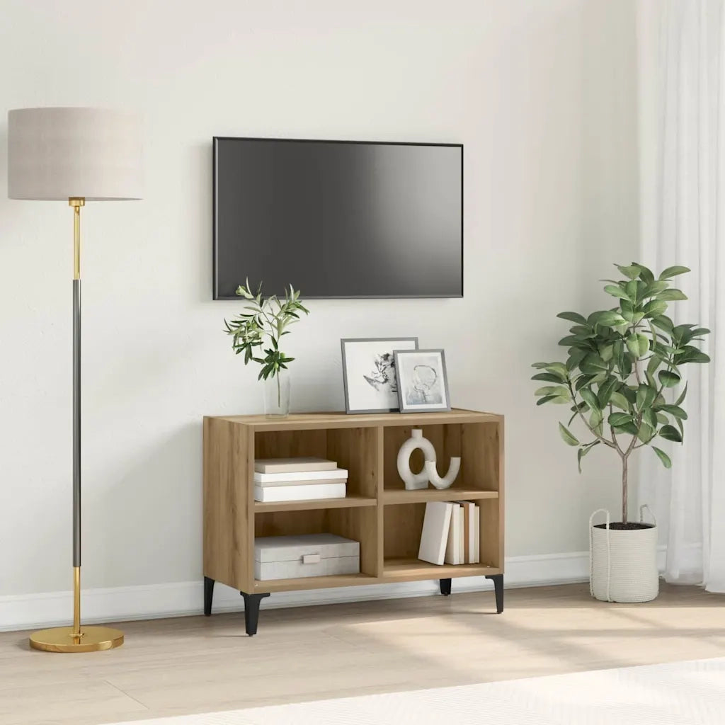 Set mobile TV Montaggio a parete Marrone Legno ingegnerizzato 875111