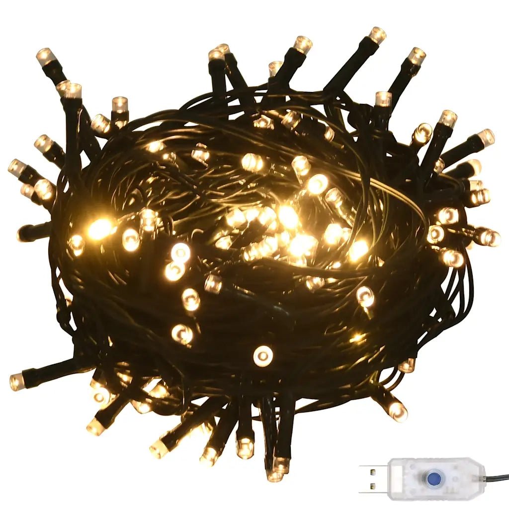 Set Natale con 60 Palline Punta e 150 Luci LED Oro e Bronzo 330095