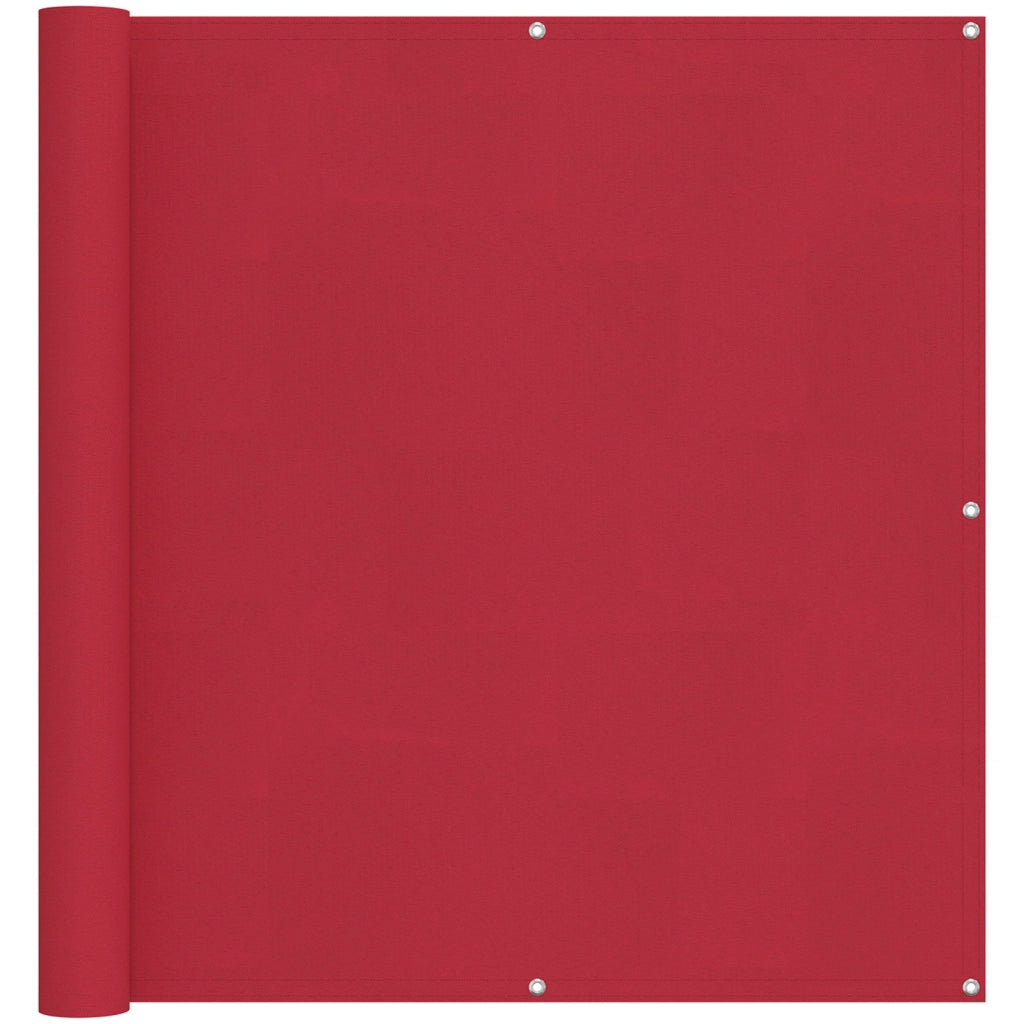 Schermo da balcone | Paravento da Balcone Rosso 110 x 1000 cm Tessuto Oxford