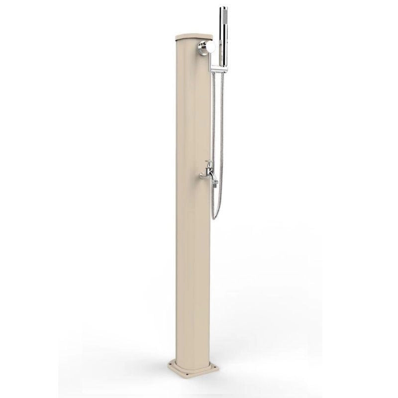 Doccia Solare In Alluminio Jolly Go 17,5Lt Con Doccetta Mobile E Lavapiedi Colore Bianco Cv-Jg180/9001