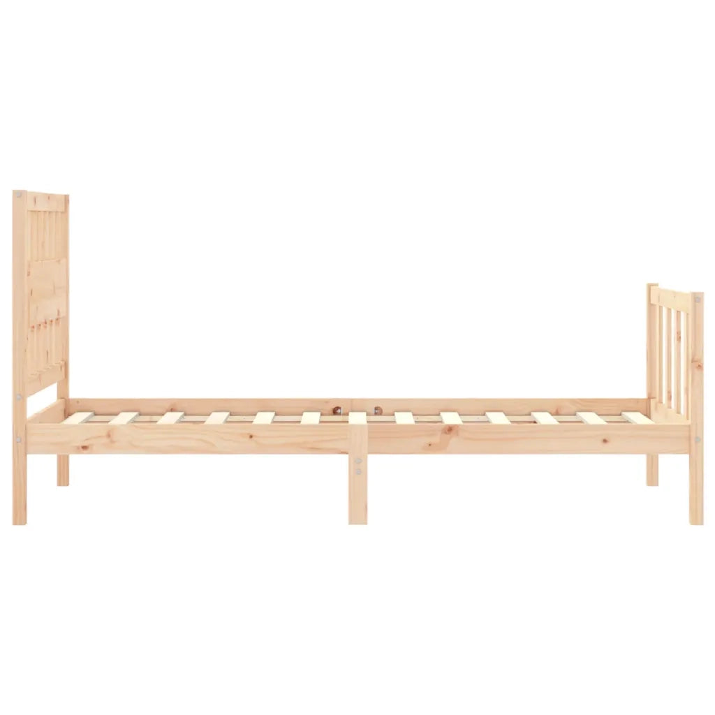 Giroletto senza Materasso-Struttura Letto 90x200 cm in Legno Massello di Pino 783431