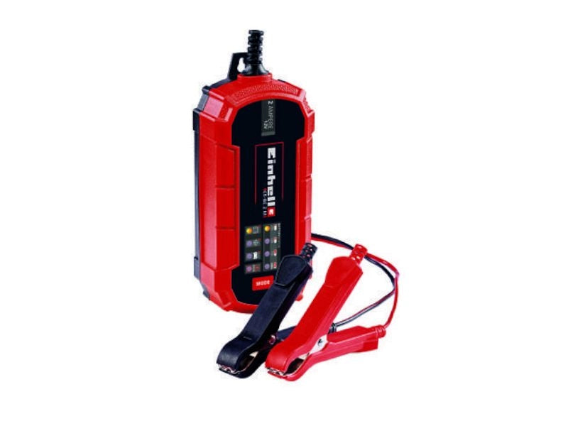 Caricabatterie Einhell CE-BC 2 M 12V 2A IP65 per batterie gel AGM piombo-acido
