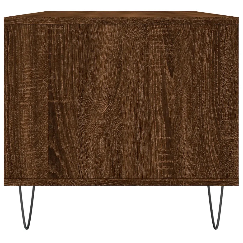 Tavolino Salotto Rovere Marrone 90x49x45 cm Legno Multistrato 831027