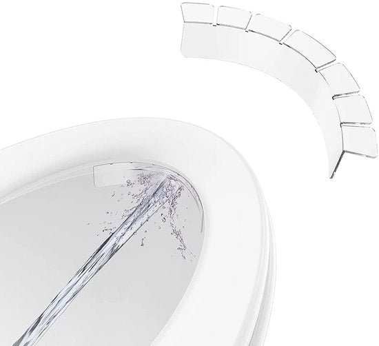 Sistema di protezione per il water di toilette - Protezione per bambini contro la caduta di acqua - Impermeabile e pratico - Bianco - Toilette con deflettore di urina - Ideale per bambini