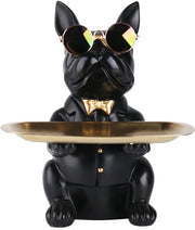 Multifunzionale statuetta bulldog, decorazione per cani, cassetto di conservazione, contenitore creativo e carino per cani, portafoglio e chiave.