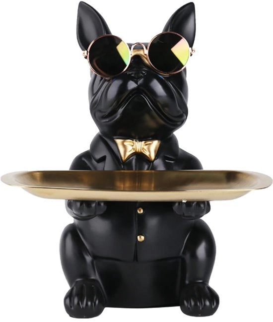 Multifunzionale statuetta bulldog, decorazione per cani, cassetto di conservazione, contenitore creativo e carino per cani, portafoglio e chiave.