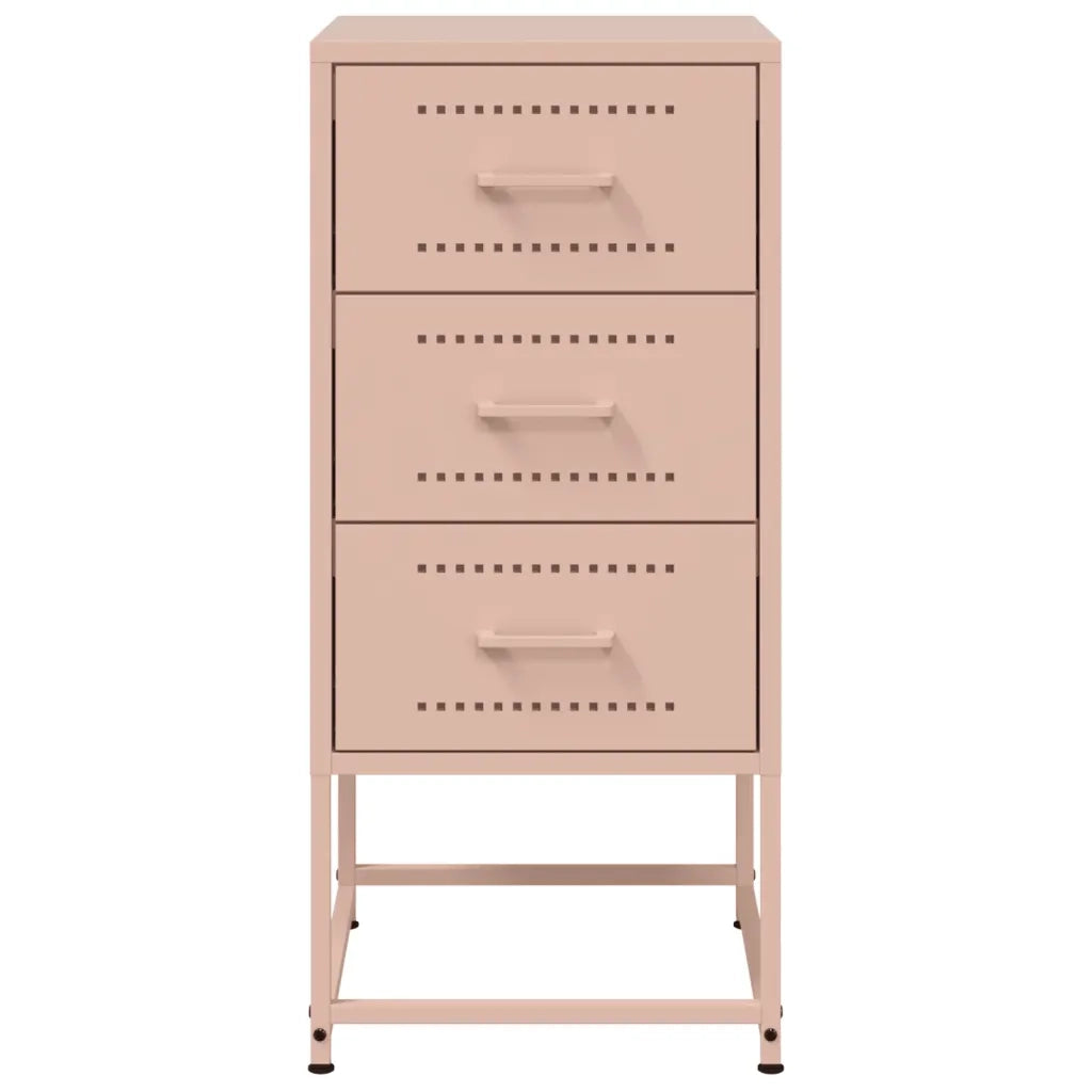 Comodino Rosa 36x39x78 cm in Acciaio 846580