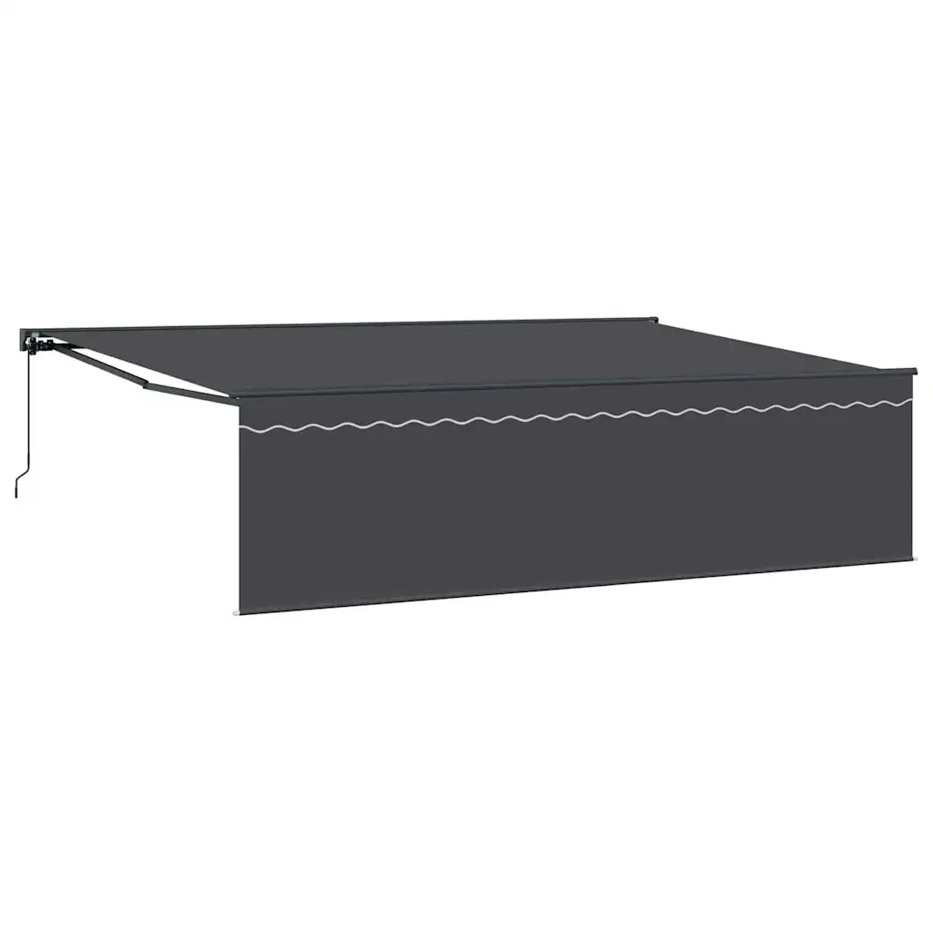 vidaXL Tenda Retrattile Antracite 500 × 300 cm Tessuto
