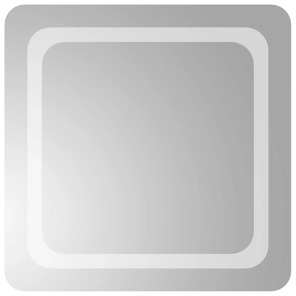 Specchio da bagno LED Trasparente 50 x 50 cm vetro temperato 42045827