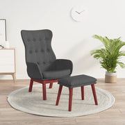 Poltrona Relax con Poggiapiedi Grigio Chiaro in Tessuto cod mxl 32601
