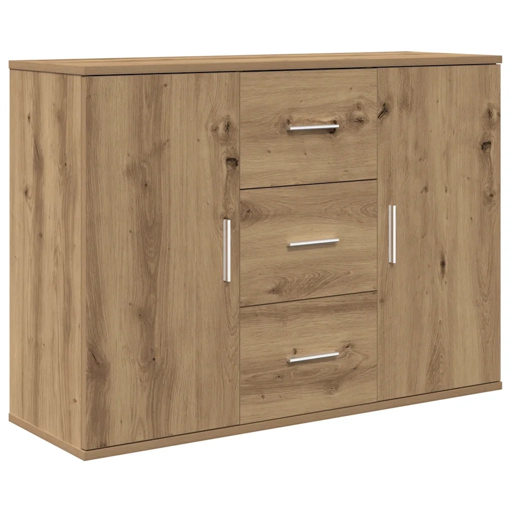 Credenza Rovere Artigianale 90x29,5x65 cm in Legno Multistrato 855979