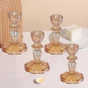 Candelaio in vetro per festa di Natale, matrimonio e compleanno