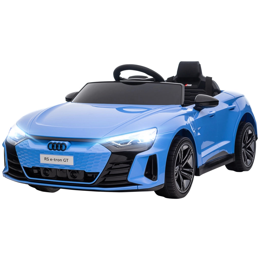 Auto Elettrica per Bambini 3-5 Anni con Telecomando, Sospensioni e Clacson, 103x58x41 cm, Blu e Nero