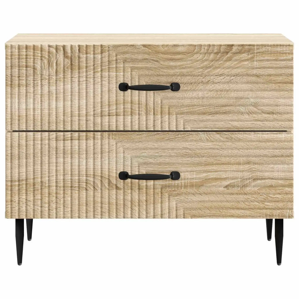 Comodino | Armadio da Notte | Mobiletto da notte con cassetto Rovere Sonoma 62 x 34,5 x 47,5 cm