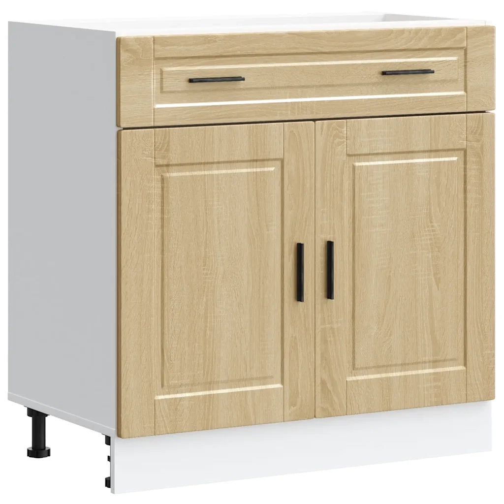 Base da Cucina-Mobile Base da Cucina Porto Rovere Sonoma in Legno Multistrato 102132