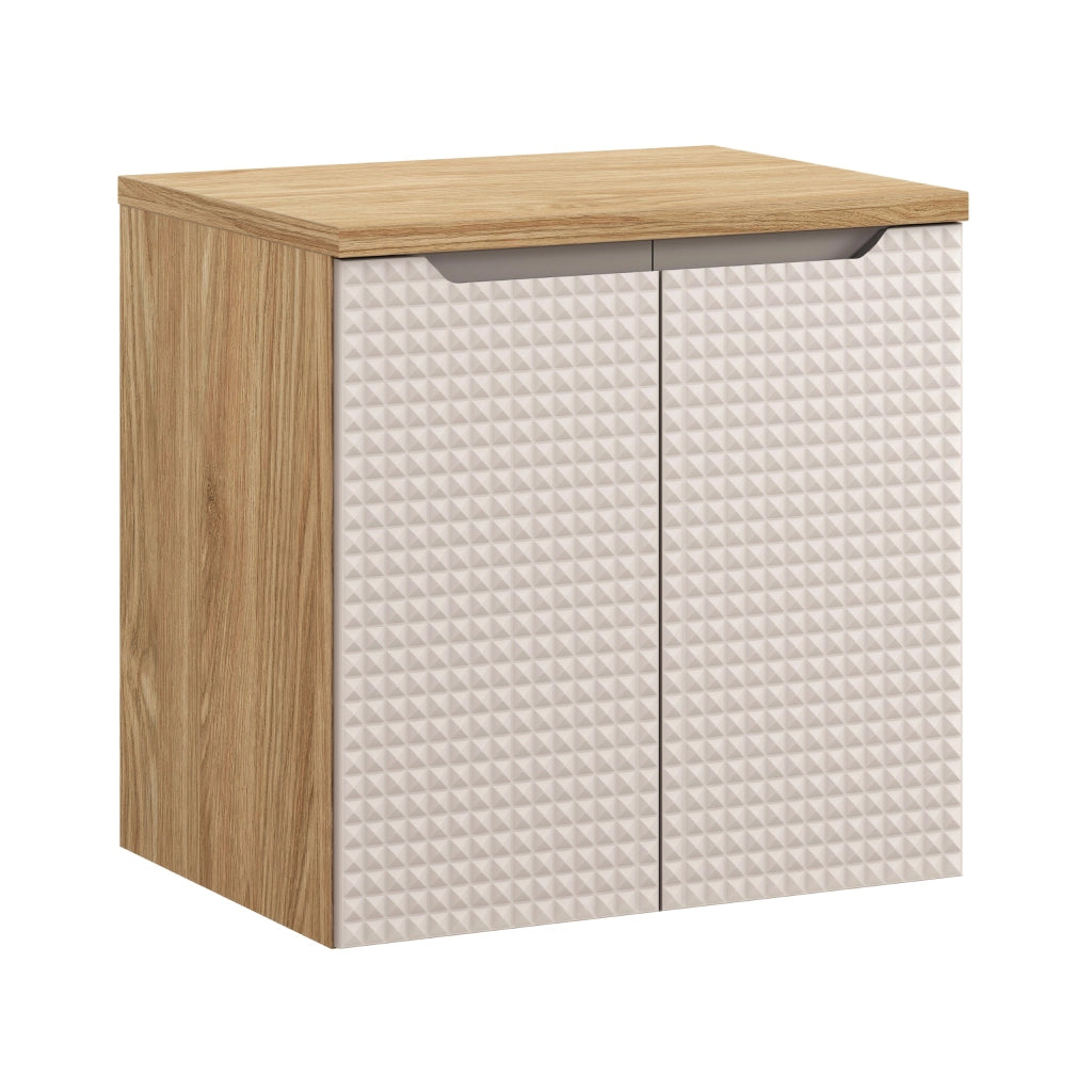 Set mobili bagno 60 cm con piano Luxor Beige 60 x 1401 x 46 cm