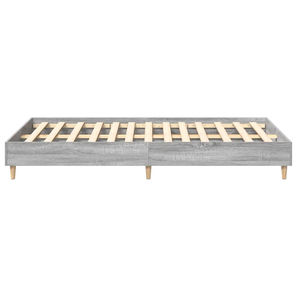 Giroletto senza Materasso Grigio Sonoma 140x190cm in Truciolato