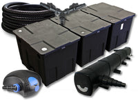 set per laghetti filtro 90000l chiarificatore 72W pompa 100W tubo 25m