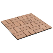 Piastrella per Decking 22 pcs Marrone 30 x 30 cm WPC 3444837