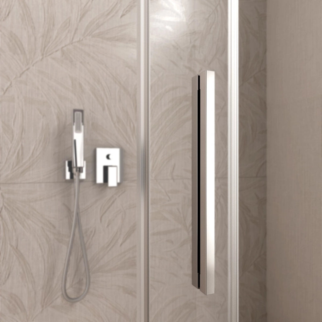 Box doccia due lati scorrevole cristallo 6mm h195 anticalcare lagoa duo, misura 70x150