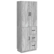 Set di armadi 2 pcs Sonoma grigio Legno ingegnerizzato