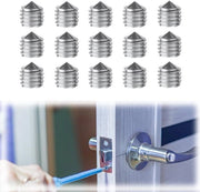 Set di viti a clip per porte da 15 pezzi - M6 x 6 mm - Vite a 6 giri - Testa conica - Peso 27 gram - Passo 1,5 mm - Viti a clip