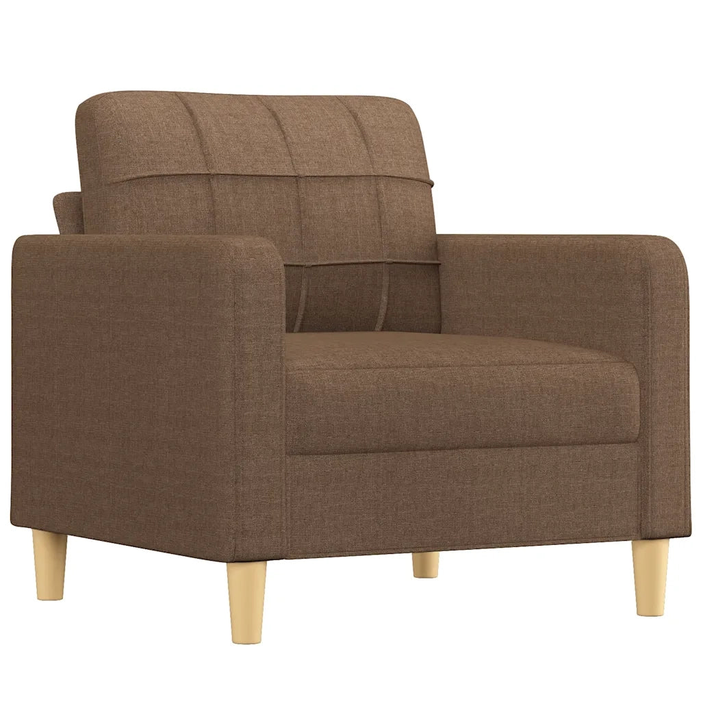 Poltrona-Divano Sedia-Poltroncina Marrone 60 cm in Tessuto 145241