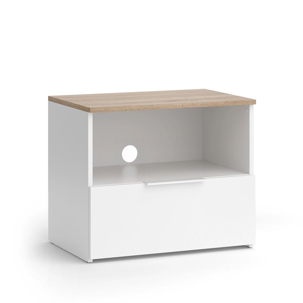Vicco Mobile tv Bianco/Sonoma 60 x 50 cm con cassetto