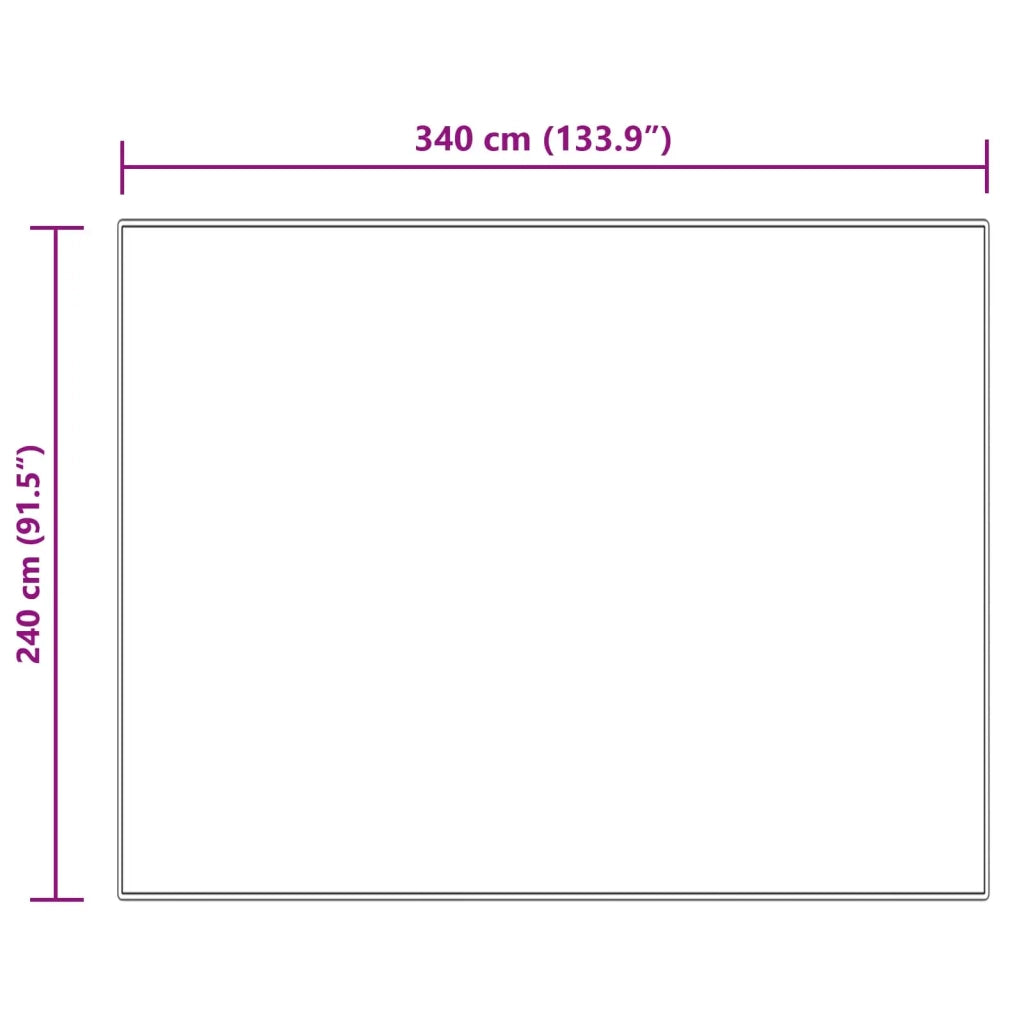 Tappeto in finta TAFALLA Crema 240 x 340 cm Poliestere 42021508