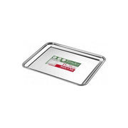 Pinti INOX 53827260 Tender Vassoio Rettangolare in Acciaio INOX 18-10 Lavabile in Lavastoviglie colore Acciaio