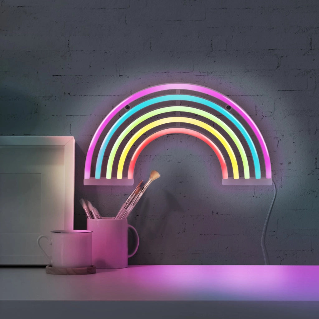 Applique neon arcobaleno LED 3W USB/batterie per bimbi Polux