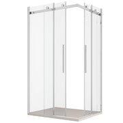 Box doccia due lati anticalcare scorrevole 8mm h200 melissa, misura 75x75
