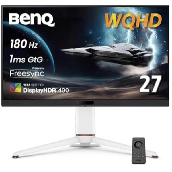 Benq ex271q mobiuz monitor pc 68,6 cm (27") 2560 x 1440 pixel quad hd led nero, bianco - 9H.LNCLB.QBE