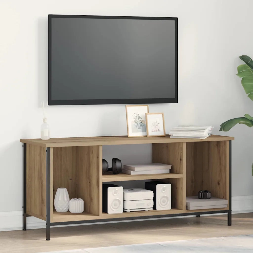Mobile TV-Credenza per TV-Console TV Rovere artigianale 102 x 35 x 45 cm Legno multistrato 832049