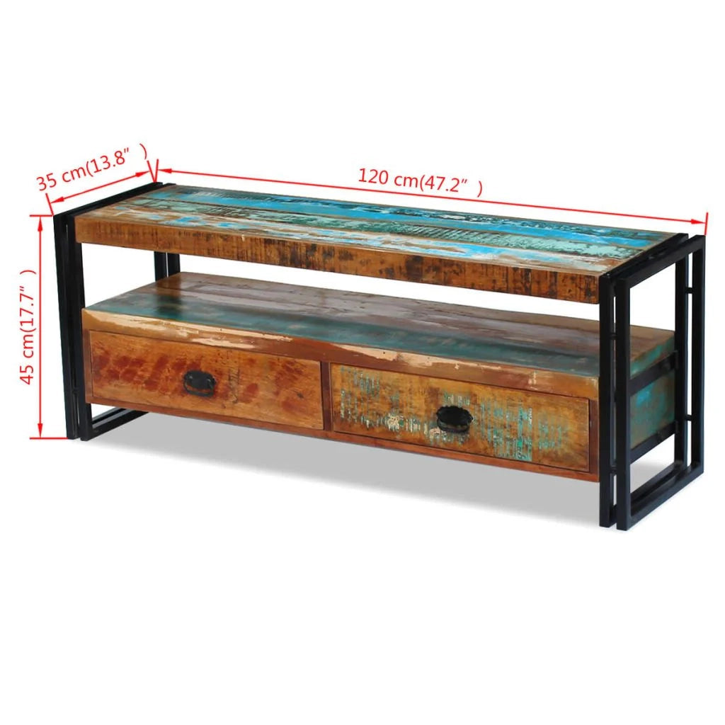 Mobile TV/credenza design pratico legno massello di recupero 2502154