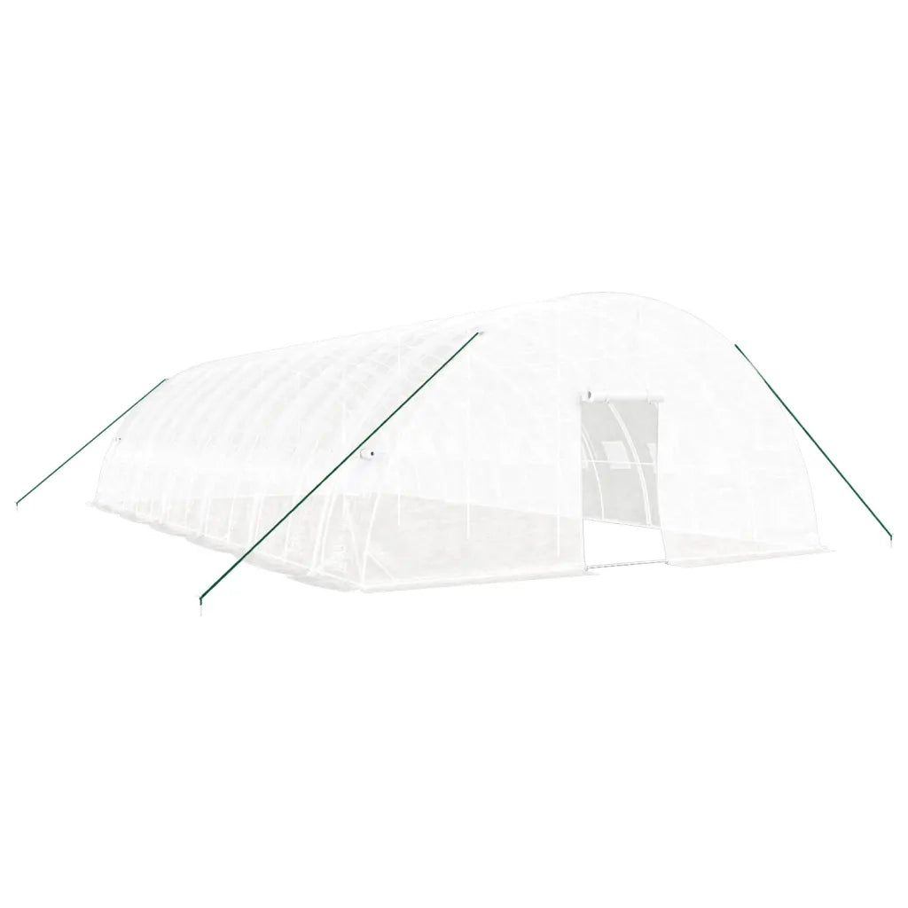 Serra con Telaio in Acciaio Bianco 72 m² 12x6x2,85 m 3188120