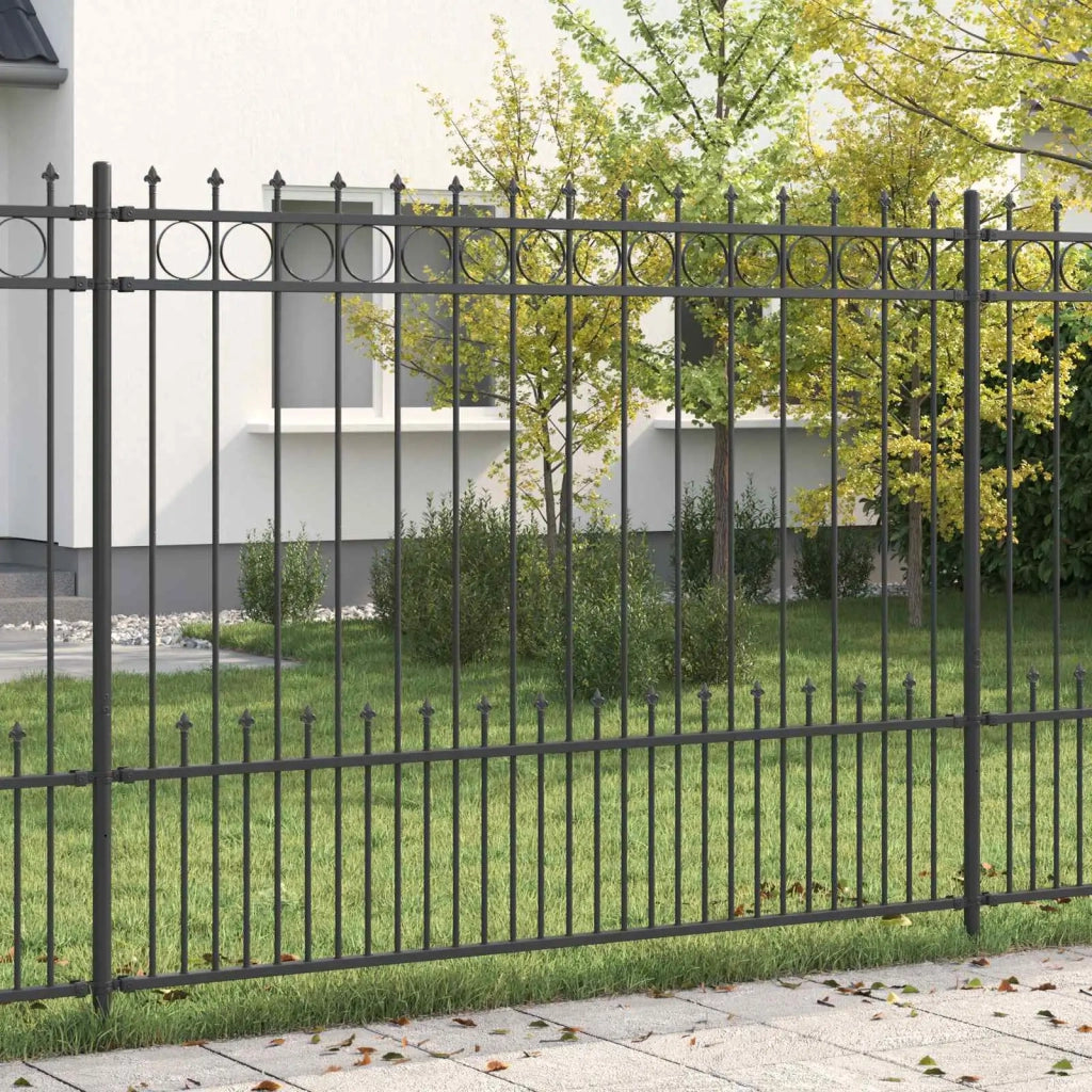 Recinzione da Giardino | Recinzione a anello con picchetti HORST Nero