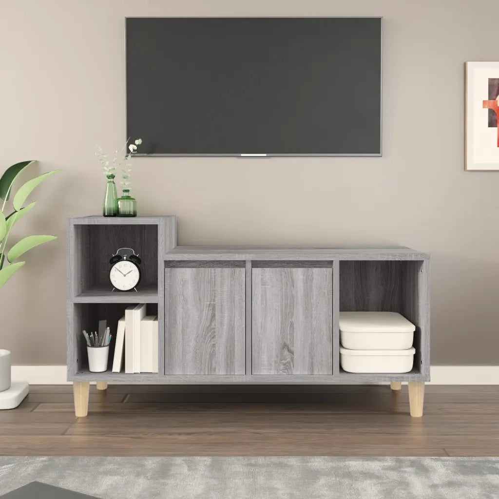 Mobile TV-Credenza TV-Console TV Grigio Sonoma 100x35x55 cm in Legno Multistrato 715110