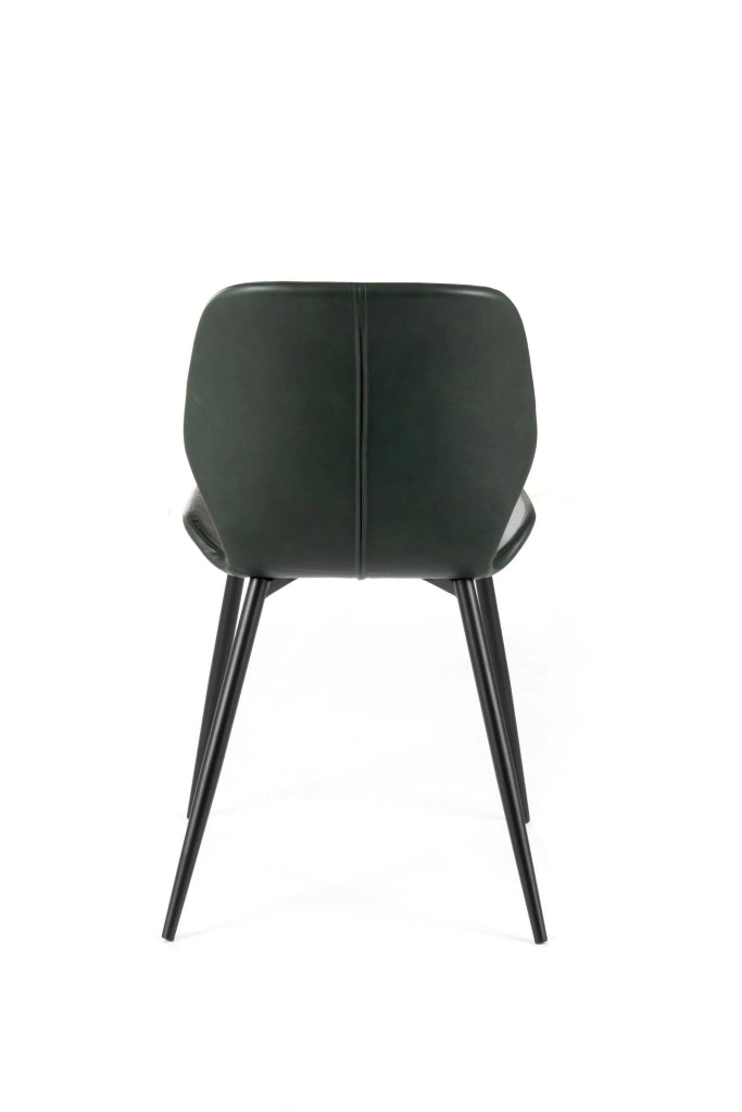Set 4 Sedie 55x45xH83 cm in Soft-Touch Diana Verde Scuro