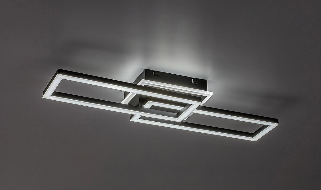 Plafoniera LED geometrica 30W 3000-6500K dimmer telecomando Ramin