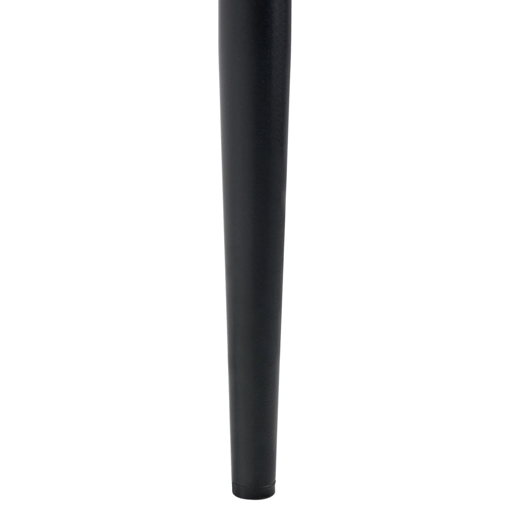 Set di 2 sedie da pranzo con seduta in velluto imbottito Stile moderno Senza braccioli Gambe in ferro nero