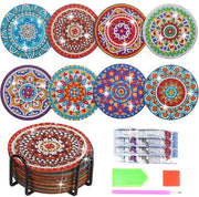 Ottica 8-pezzi per Diamond Painting con supporto, set di pittura 5D Diamond Art per mandala, set di Diamond Painting per adulti, supporti per mandala per hobby per adulti, 15 * 12 * 6 cm