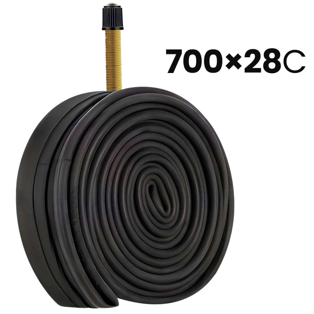 Camera d'aria 700×28C per bicicletta in gomma Resistente Nero Avizar